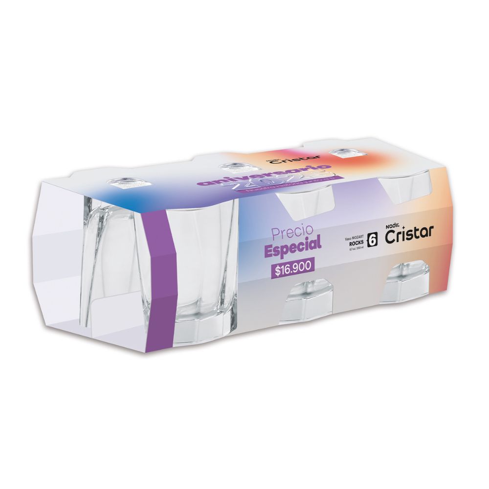 Vaso Mozart Aniversario x 6 Unidades