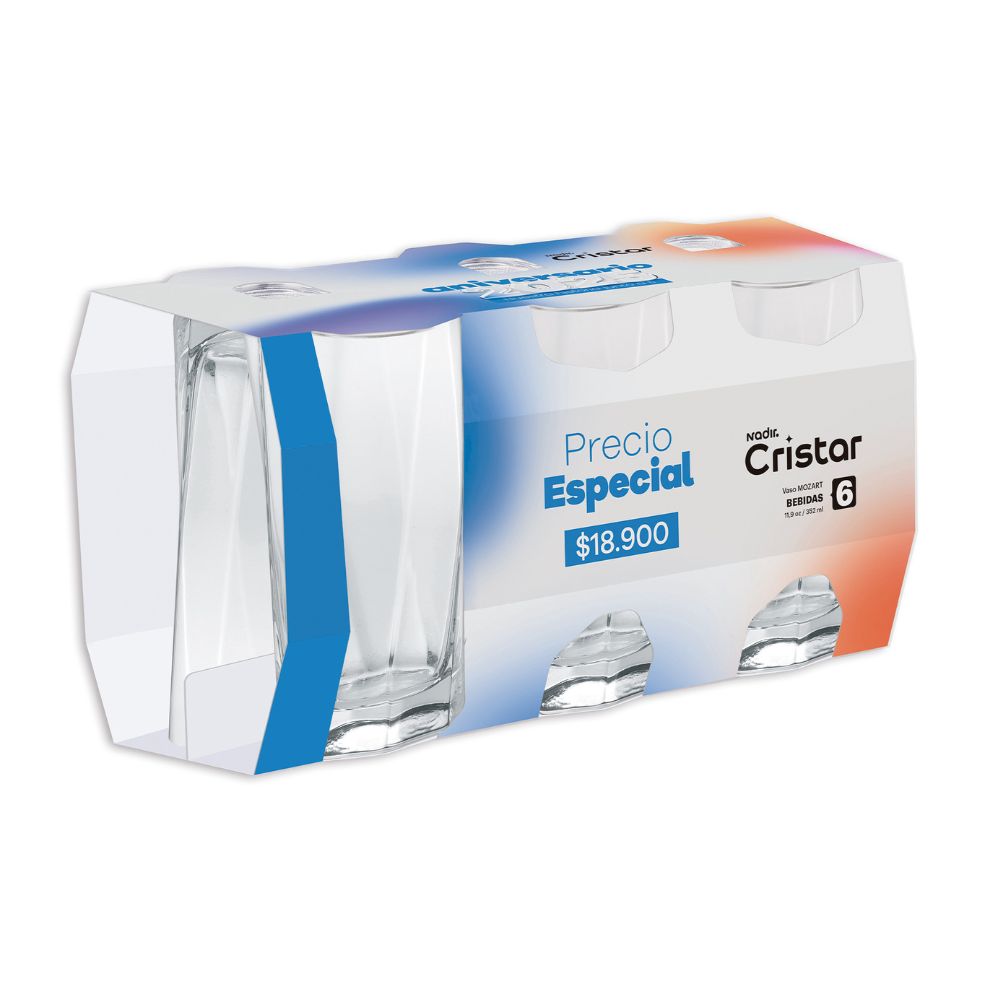 Vaso Mozart Aniversario x 6 Unidades