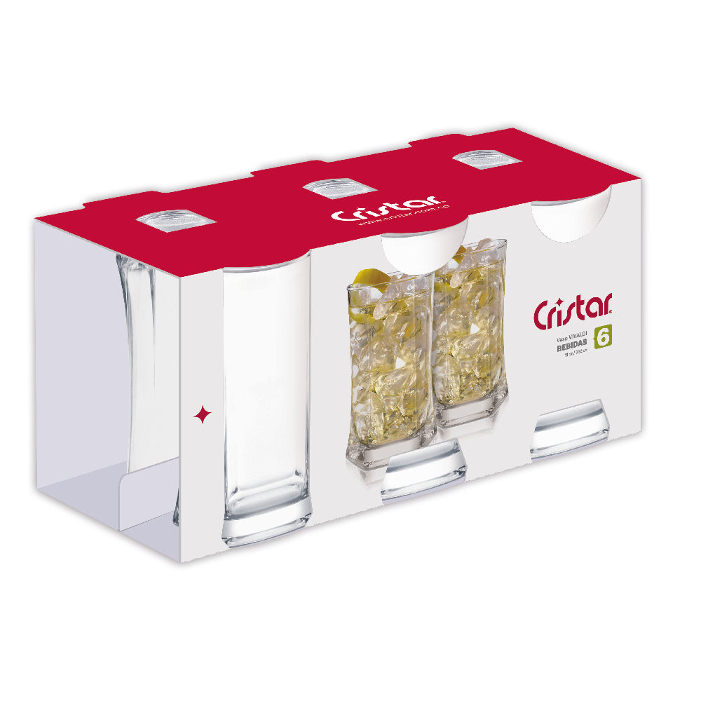 Vaso Vivaldi x 6 Unidades