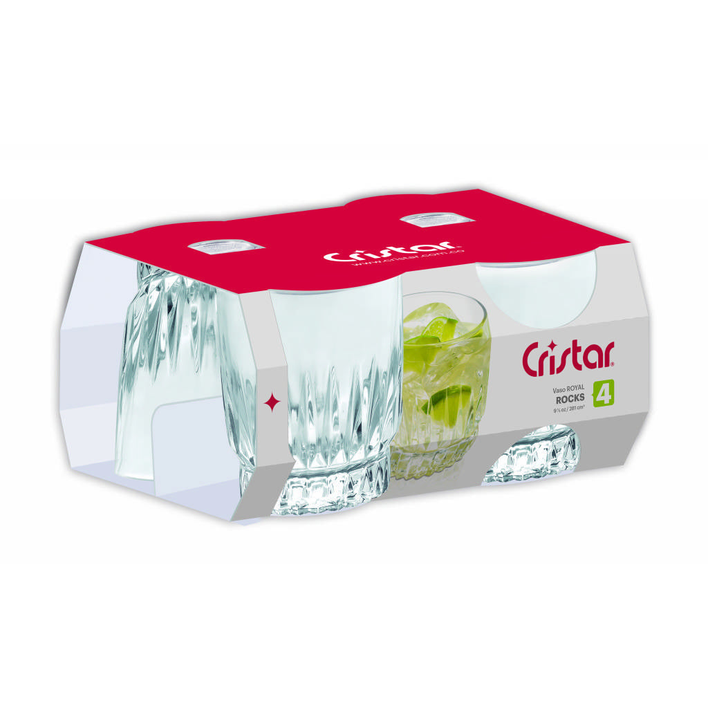 Vaso Royal Canastilla x 4 Unidades