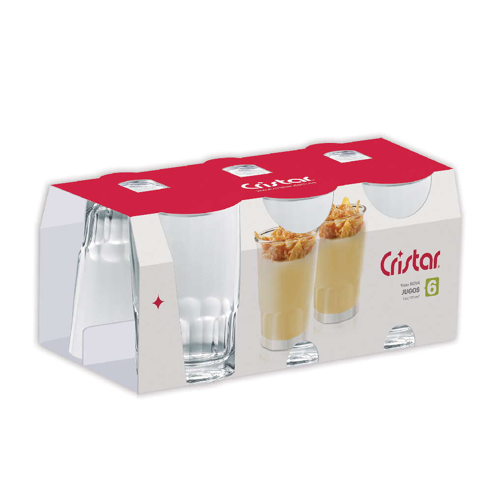 Vaso Nova x 6 Unidades (Canastilla)