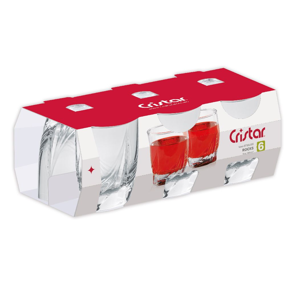 Vaso Strauss Canastilla x 6 Unidades