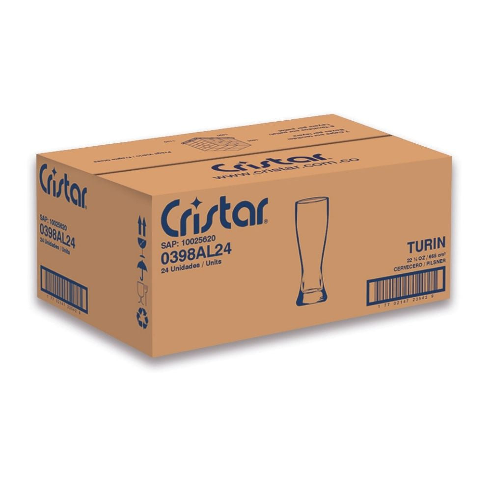 Vaso Cervecero Turín x 1 Caja - 24 Unidades