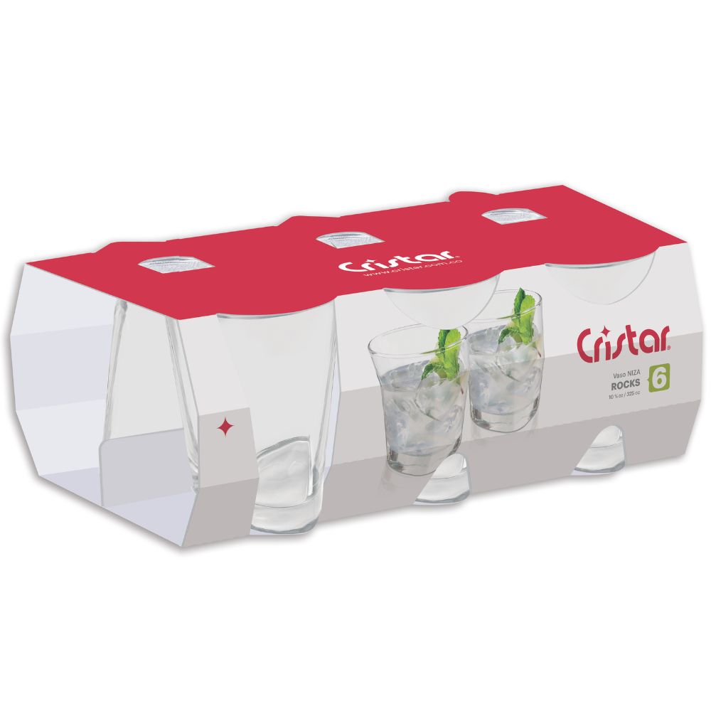 Vaso Niza Canastilla x 6 Unidades