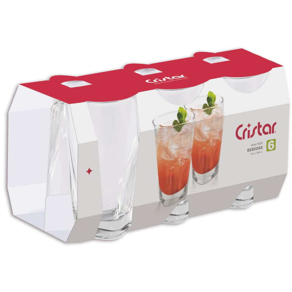 Vaso Niza Canastilla x 6 Unidades