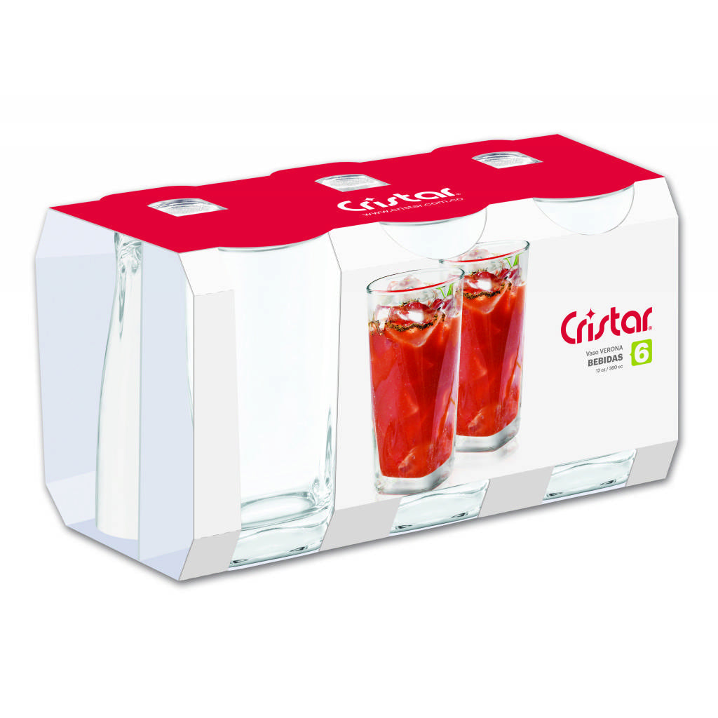 Vaso Verona Canastilla x 6 Unidades