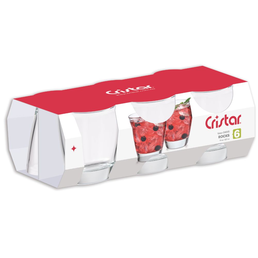 Vaso Oasis Canastilla x 6 Unidades