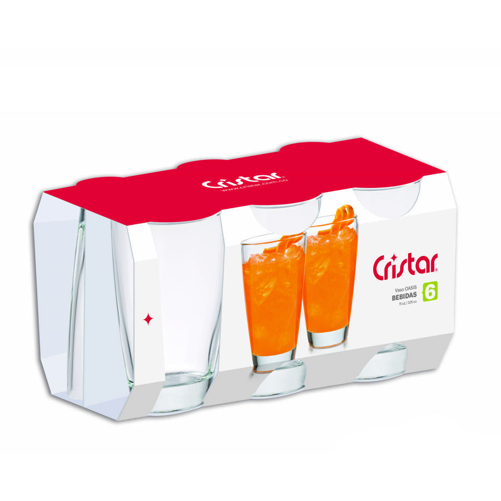 Vaso Oasis Canastilla x 6 Unidades