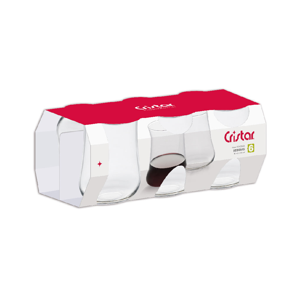 Vaso Bolonia Canastilla x 6 Unidades