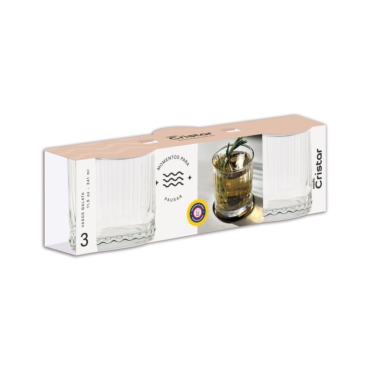 Vaso Galata Rocks Caja x 36 Unidades