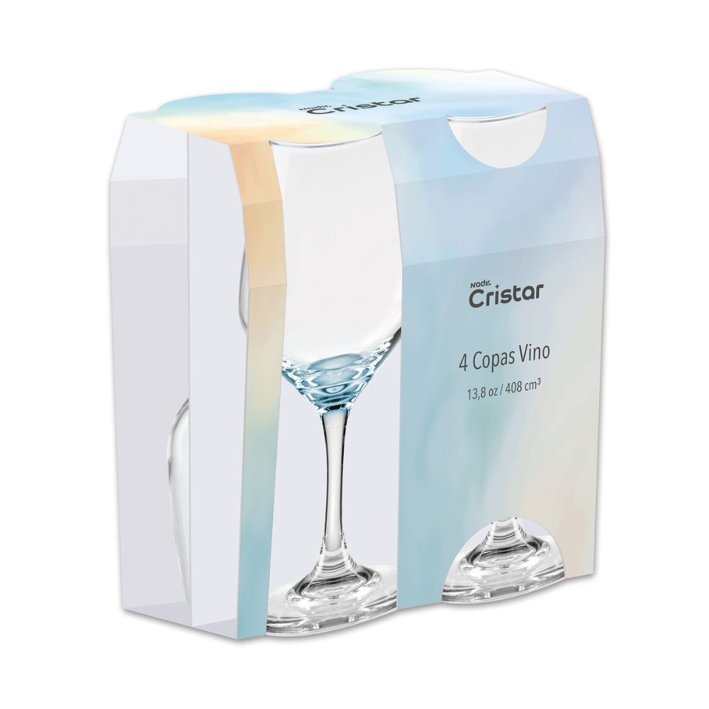 Copa Brunelo Colores Vino Canastilla x 4 Unidades