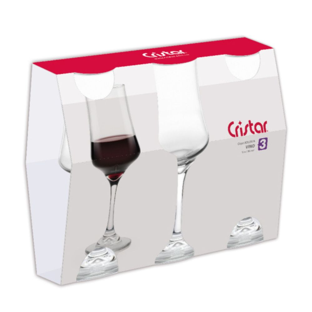 Copa Bolonia Vino Tinto Canastilla x 3 Unidades
