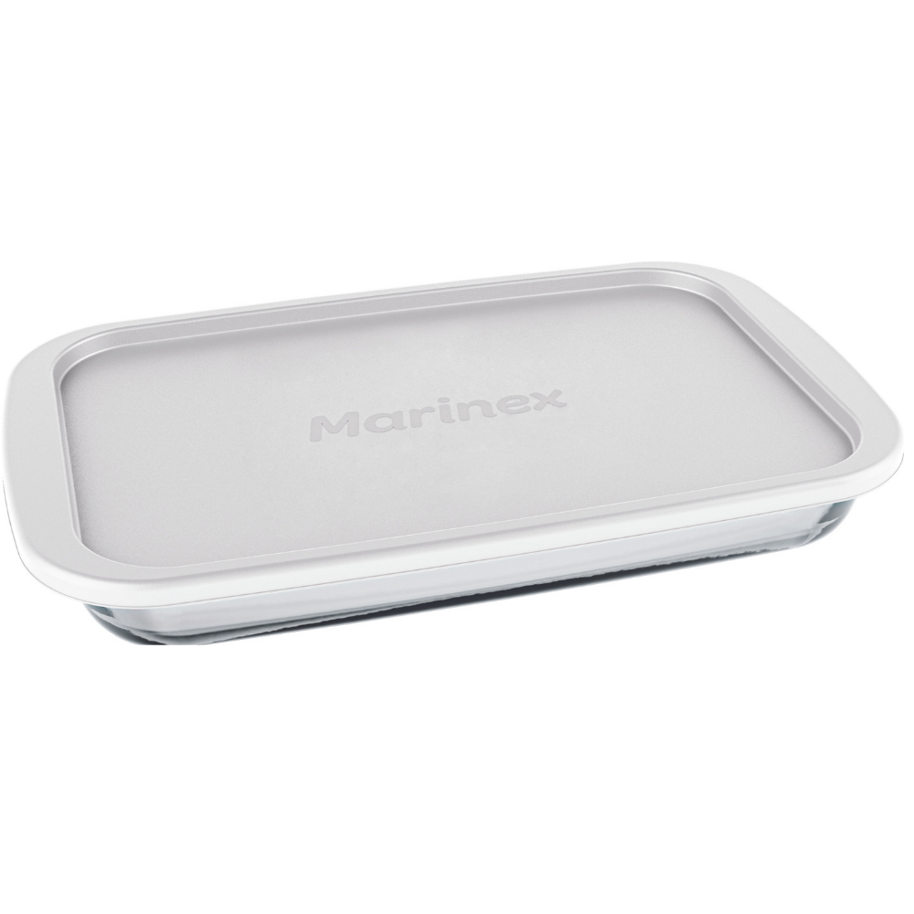 Refractaria Marinex Rectangular Pequeña Con Tapa x 1 Unidad
