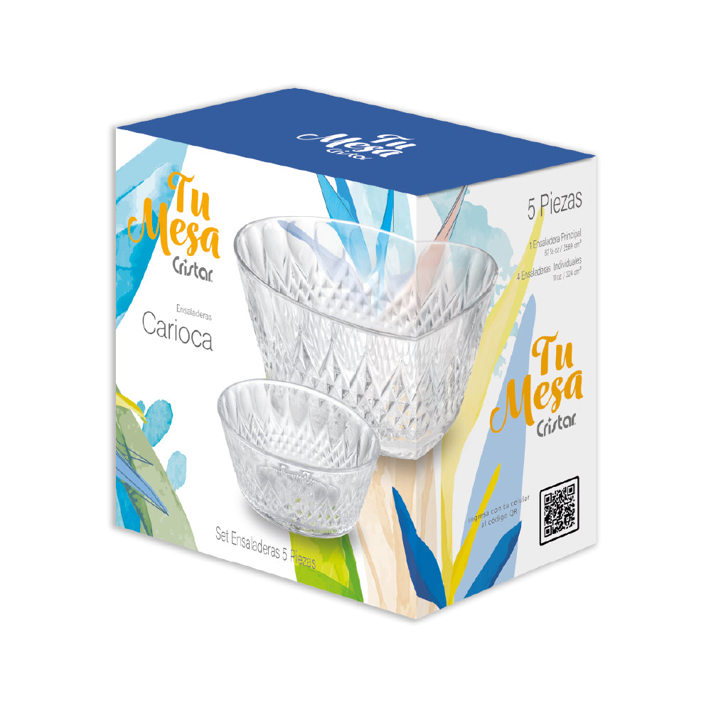 Set Ensaladera Carioca x 5 Unidades