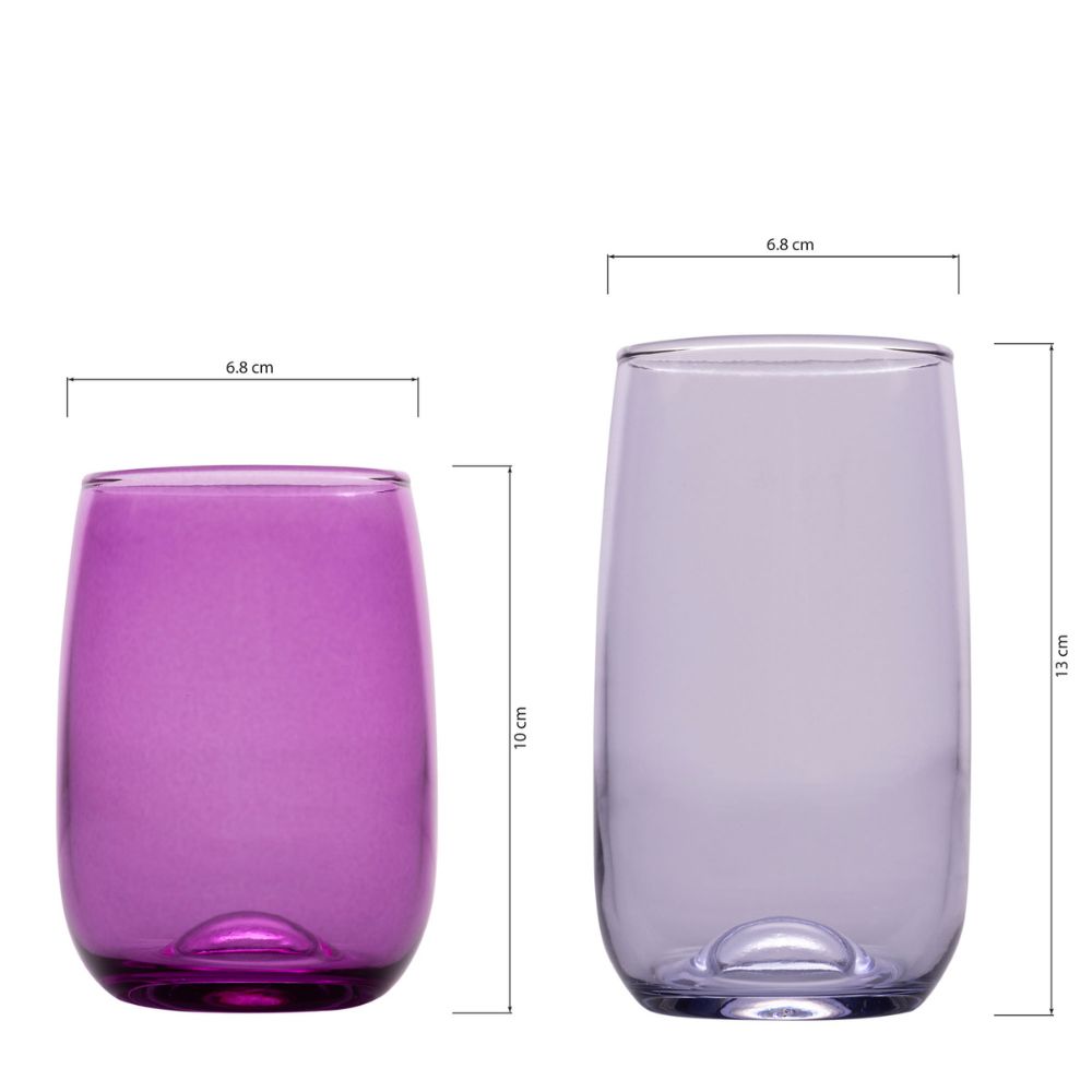 Set Euphoria Vasos Agua x 8 unidades