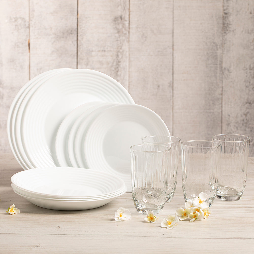 Vajilla Saturno Nadir Opaline Mediana x 16 Unidades