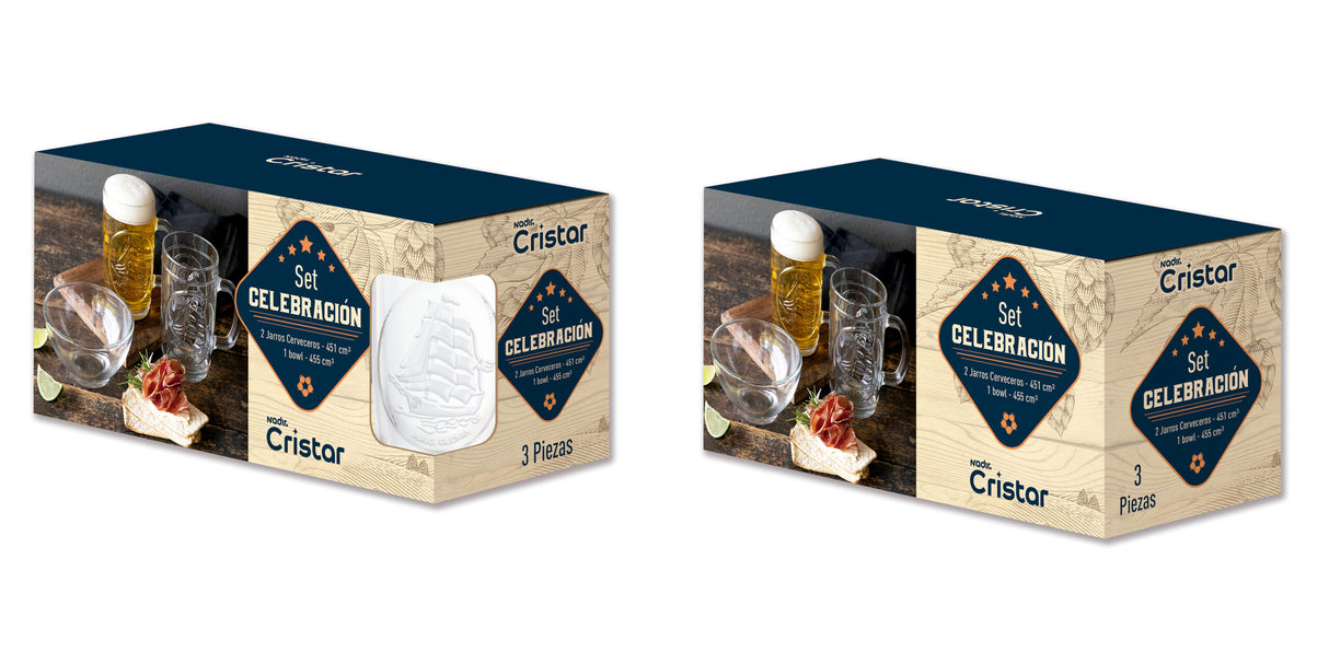 Set Celebración Jarro Cervecero Velero + Bowl