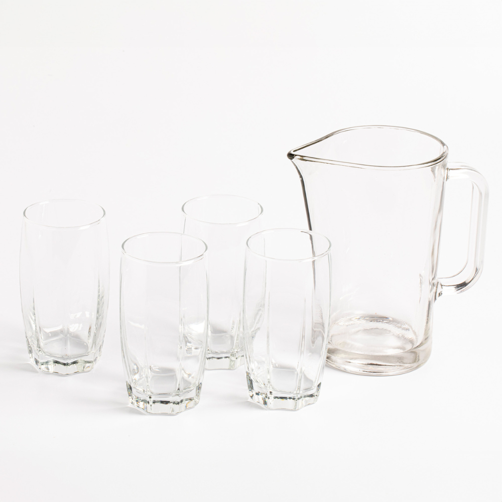 Set Venecia Jarra + Vasos Tu Mesa x 5 Unidades