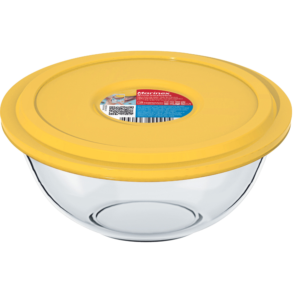 Contenedor Marinex Redondo Con Tapa 1500 ml x 1 Unidad