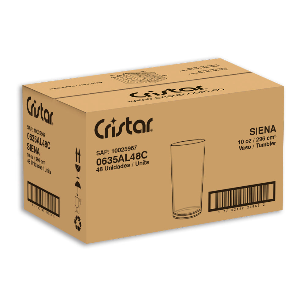 Vaso Siena Bebidas x 1 Caja - 48 Unidades