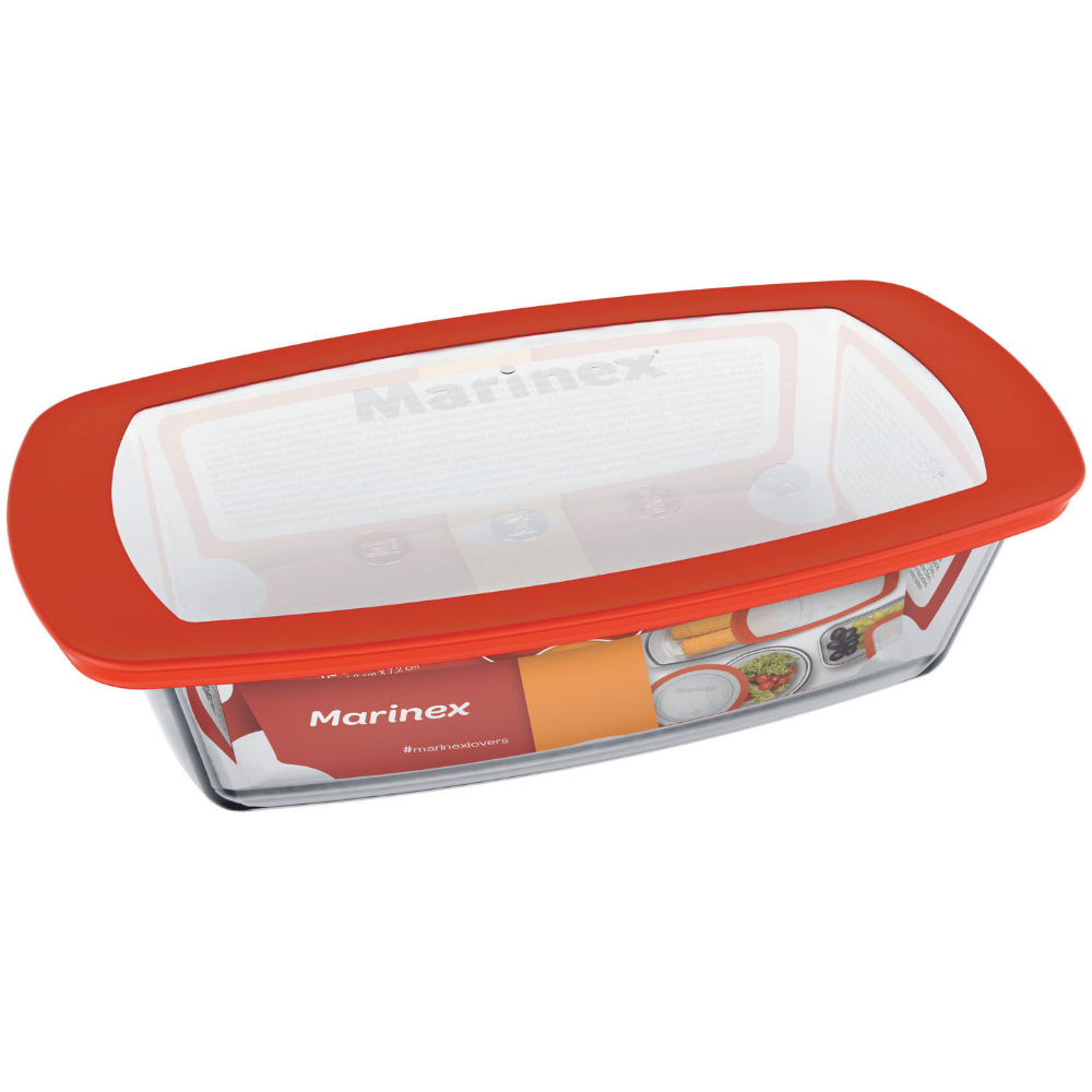 Refractaria Marinex Rectangular Con Tapa x 1 Unidad