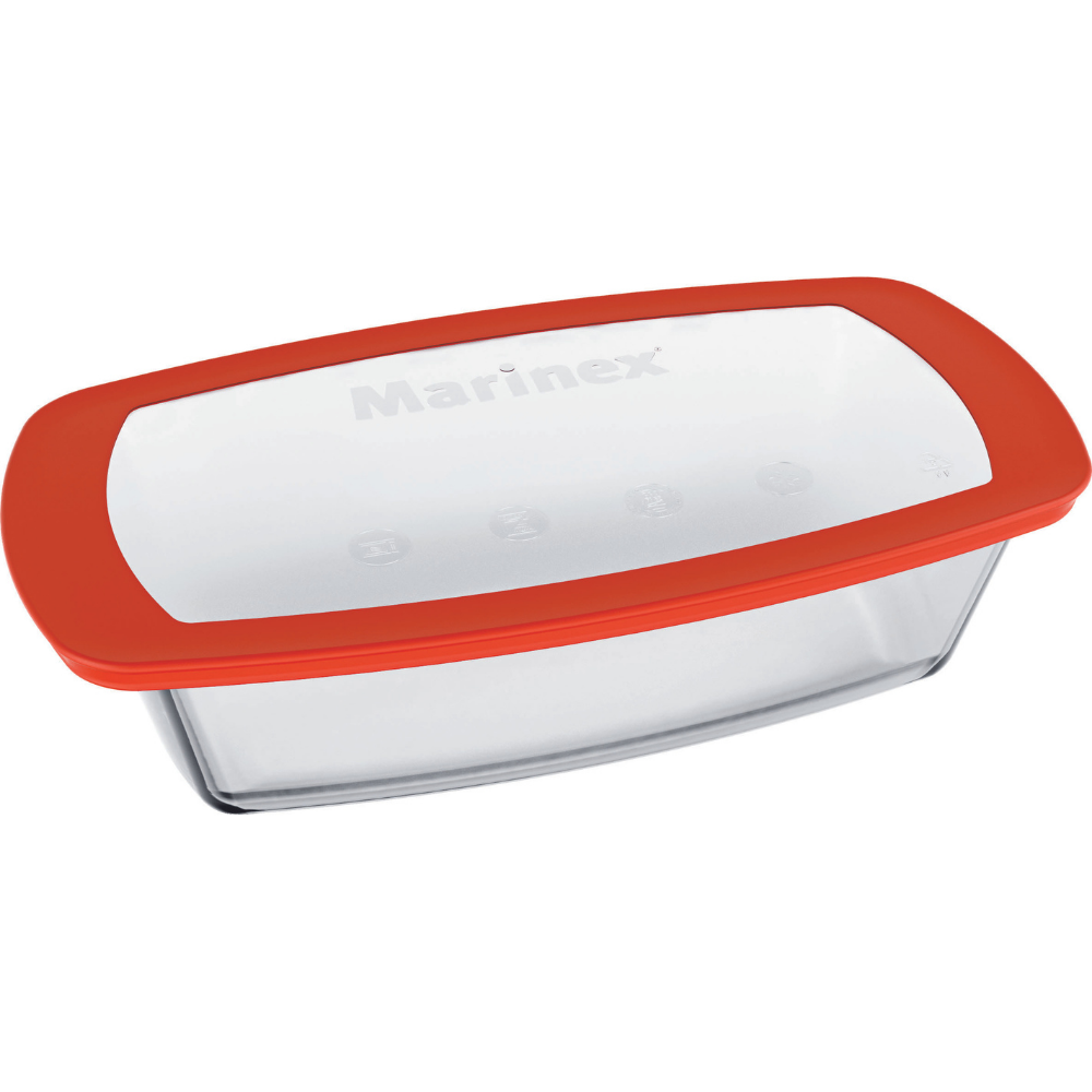 Refractaria Marinex Rectangular Con Tapa x 1 Unidad