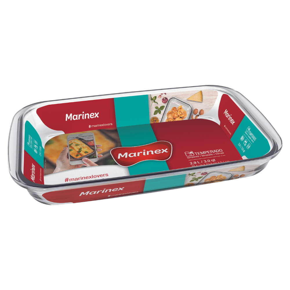 Refractaria Marinex Rectangular Grande x 1 Unidad