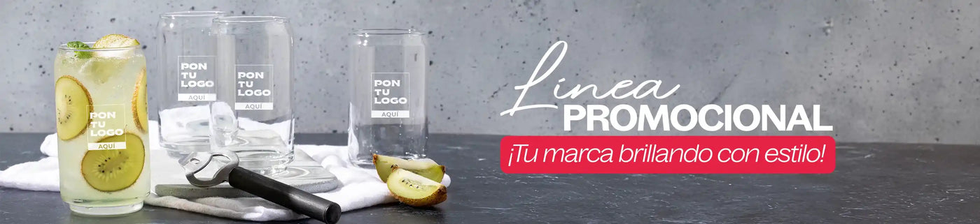 Línea promocional Tu marca brillando con estilo