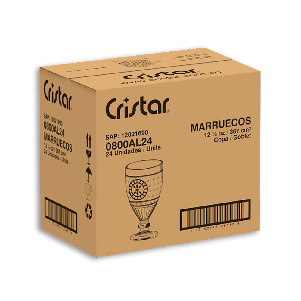 Caja de copas marruecos por 24 unidades