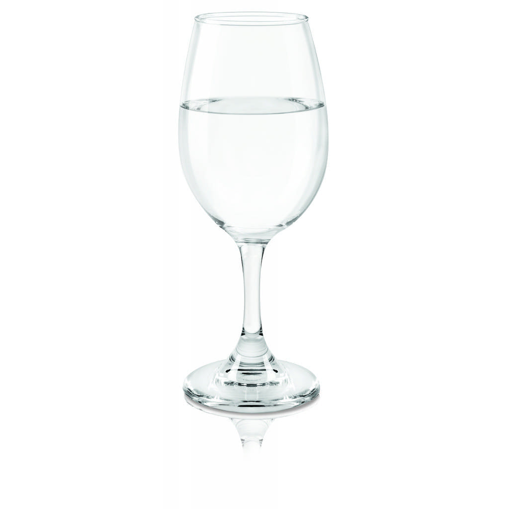 Copa de vidrio con agua, Rioja.