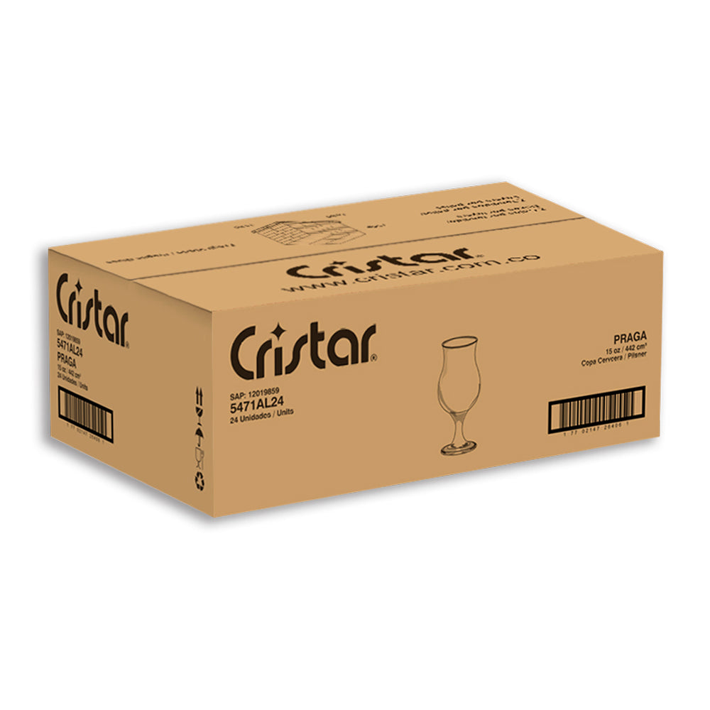 Caja de copas praga cervecera