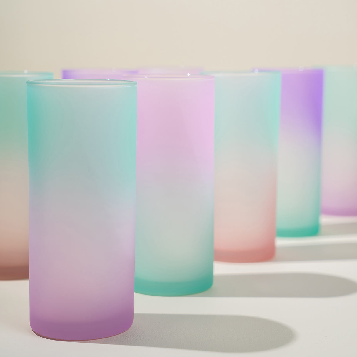 Vasos lexington set soft color Cristar x Toy