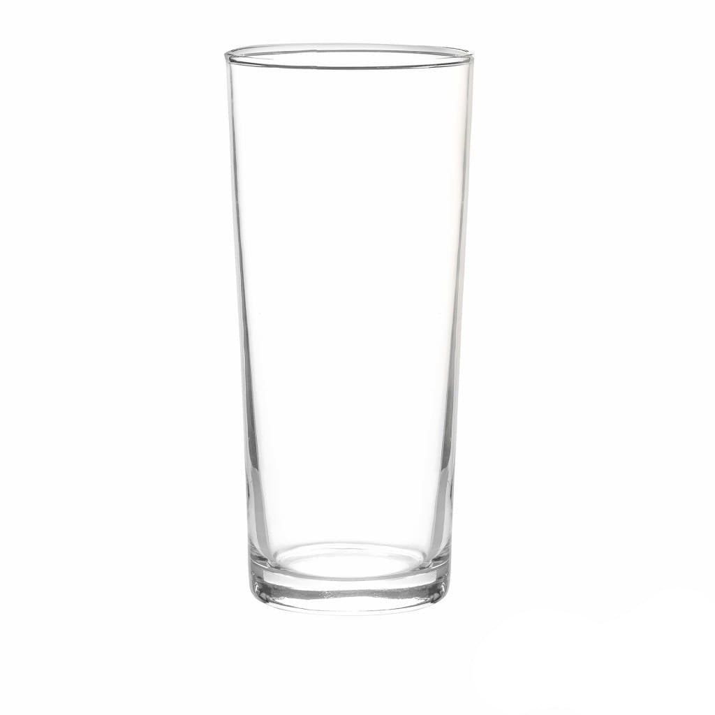 Un vaso de vidrio lexintong vacío