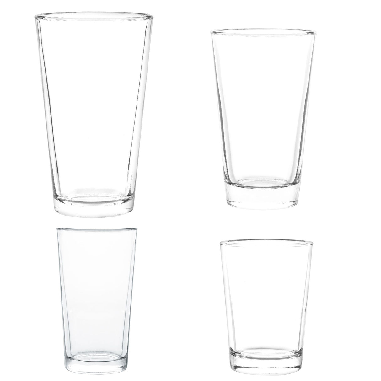 4 vasos herraduras para bebidas y jugo, diferente dimensión