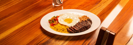receta colombiana, almuerzo servido 
