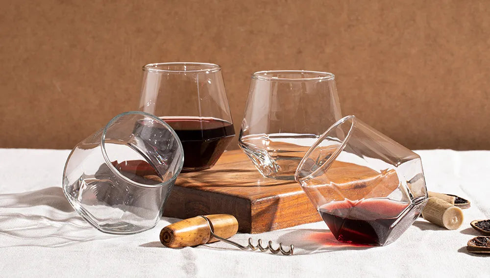 Rocks: Vasos cortos de vidrio