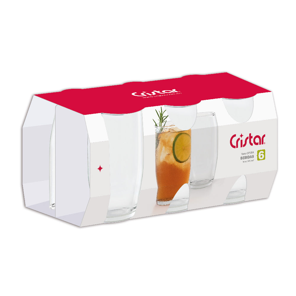 Vaso Opera Canastilla x 6 unidades