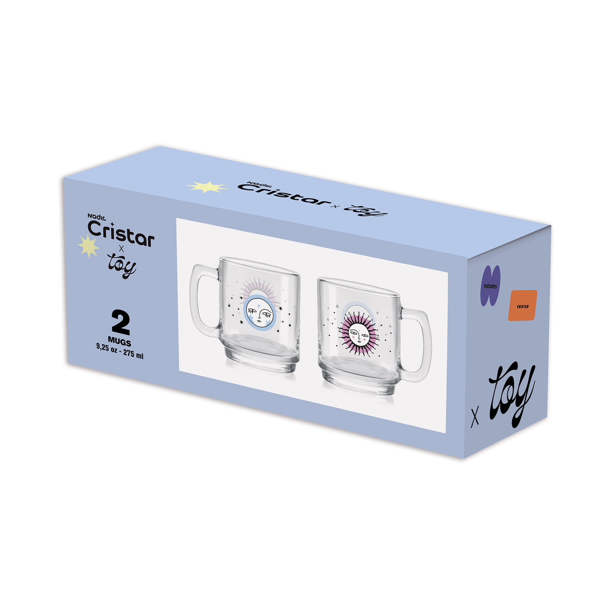 Set Mug Firenze Sol y Luna TOY x 2 Unidades
