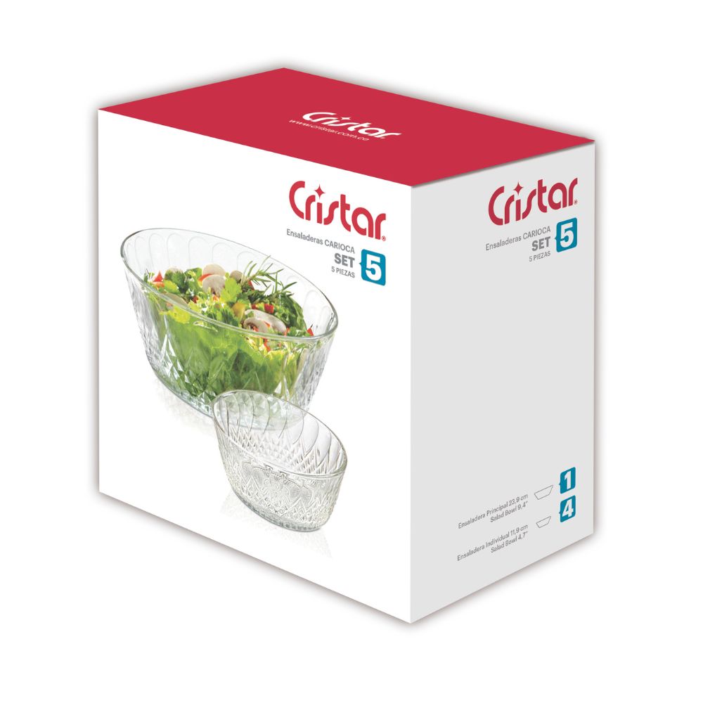 Set Ensaladera Carioca x 5 Unidades