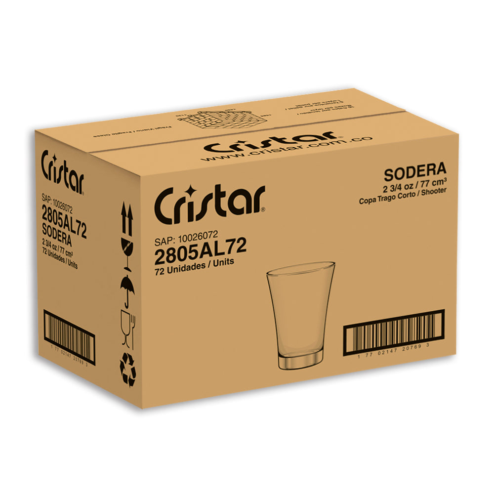 Copa Shooter Sodera Caja x 72 Unidades
