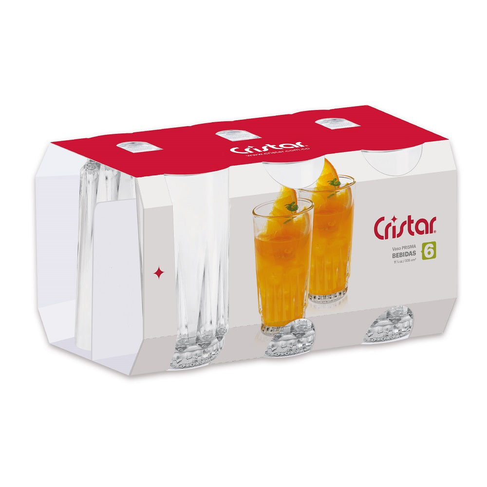 Vaso Prisma x 6 Unidades
