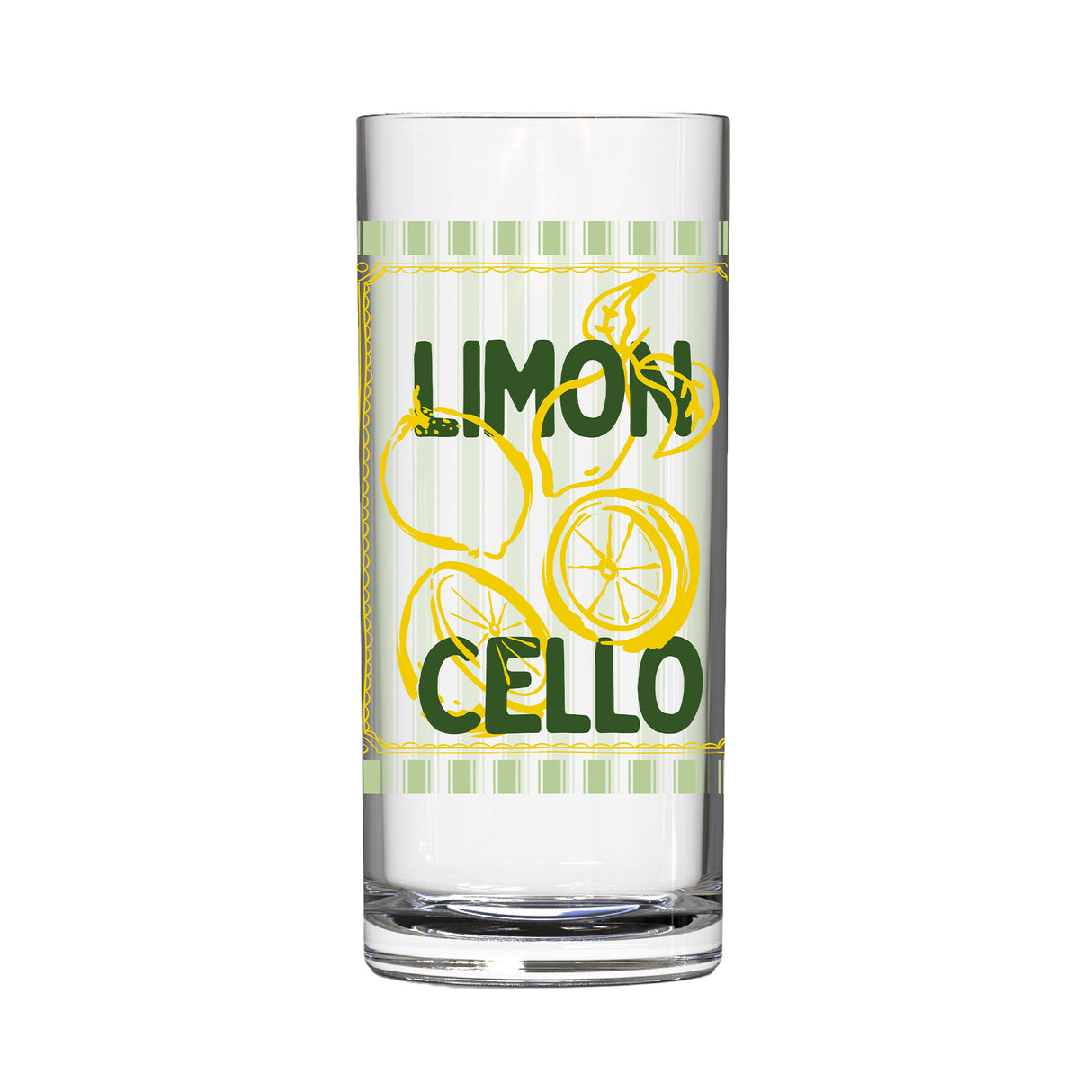 Set Vaso Lexington Decorado Limoncello x 4 Unidades