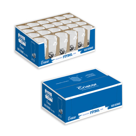 Caja con 24 unidades del vaso Britain Fútboñ