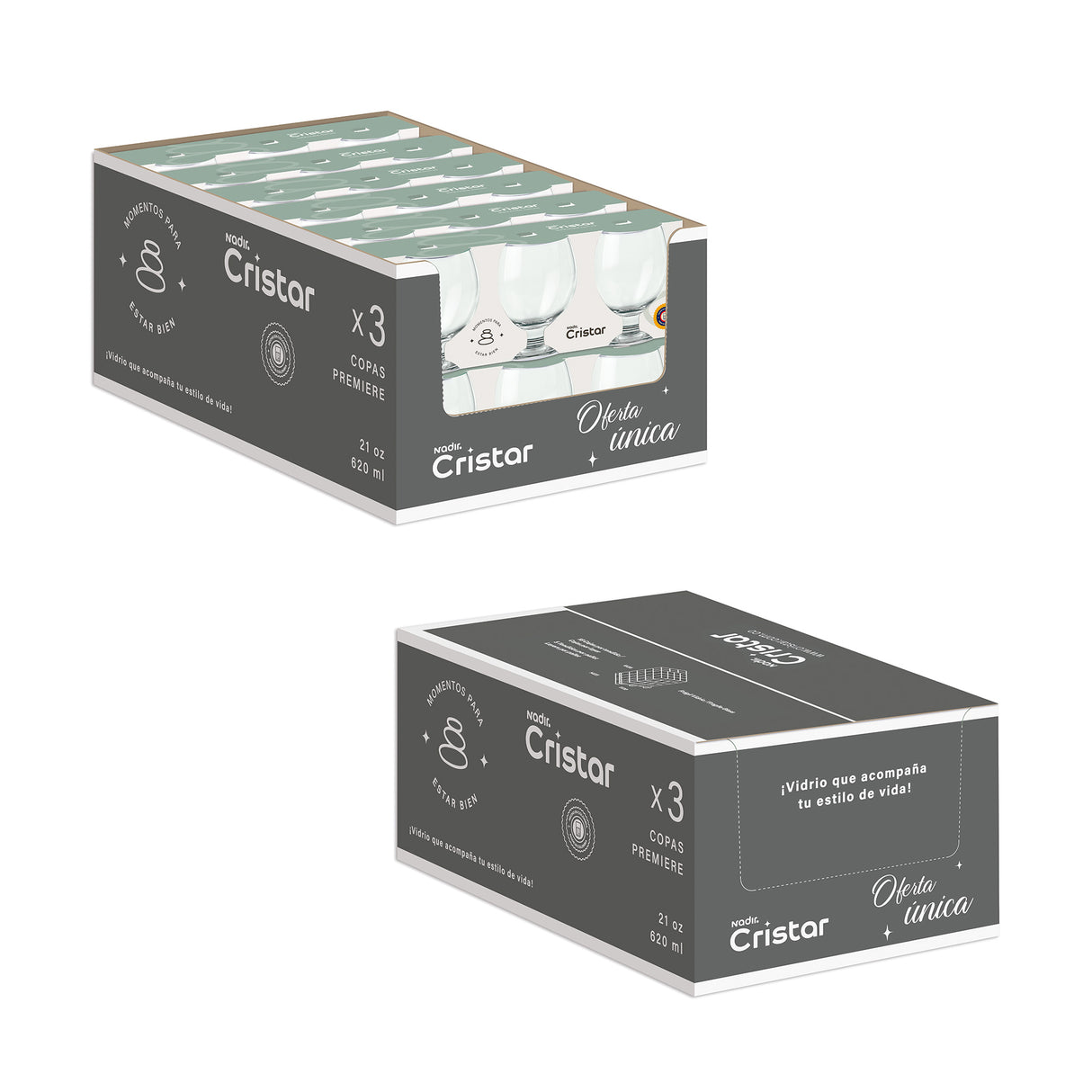 Caja con 36 unidades de la copa helado premier