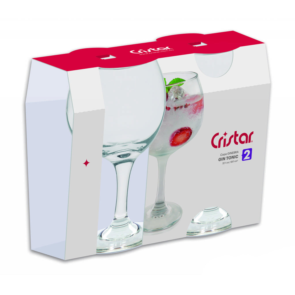 Canastilla copa ginebra por dos unidades