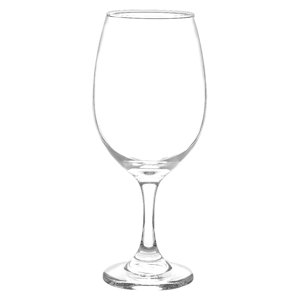 Una copa de vino vacia, referencia gran vino rioja cristar