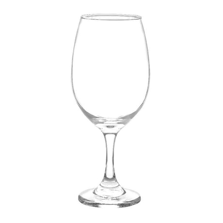 Una copa gran vino rioja vacía