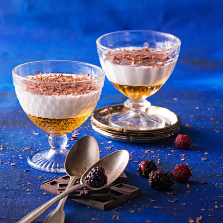 Dos copas marine con postre colección nadir experience