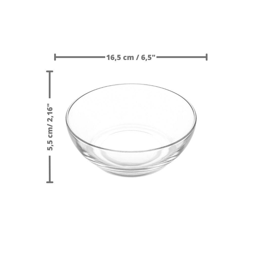 Medida de platos Hondos vajilla stylo Alto: 5,5 cm / 2,16 pulgadas / Diámetro: 16,5 cm / 6,4 pulgadas