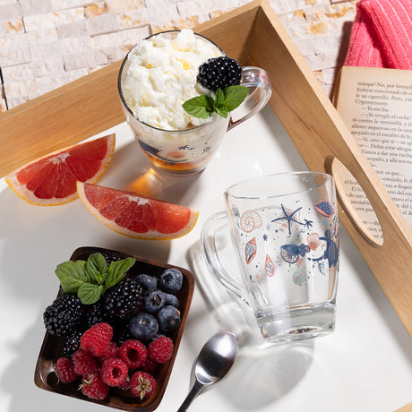 Mugs de vidrio colección Corales